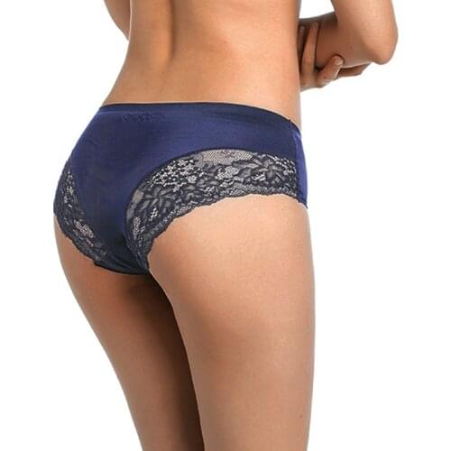 Puimentiua 2021 Panties Women Lace Underwear Ladies Transparent 1 PC Sexy Underwear Women Breathable Underpants Seamless Panties