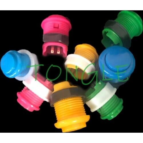 10pcs 24mm/28mm High Quality Arcade Button DIP Push Buttons Switch Keysters for Arcade Game Machine