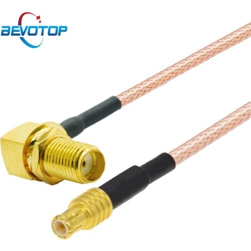 10PCS Right Angle Female SMA to MCX Male Straight RG316 RF Cable Assembly MCX SMA Pigtail WIFI Extension Cable Coaxial Jumper