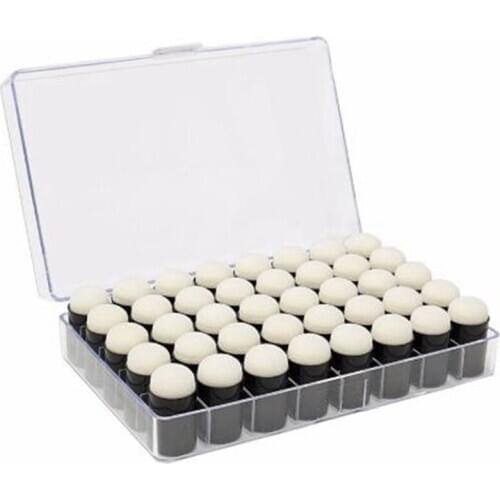 40Pcs Finger Sponge Dauber Painting Ink Pad Stamping Brush Craft Case Art Tools With Box Office School Darwing Diy Craft