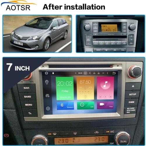 Android 9.0 Car DVD Stereo Multimedia Head unit For Toyota T27 Avensis 2009-2014 Auto PC Radio GPS Navigation Video Audio 4G RAM