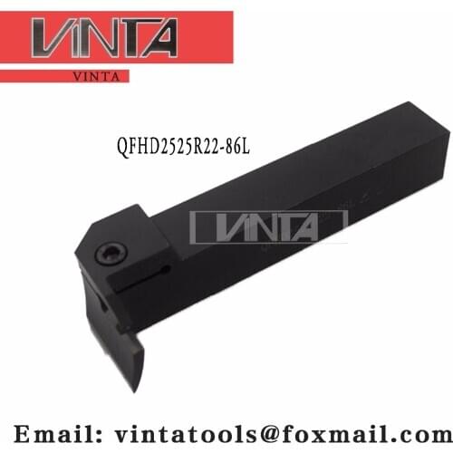 Free shipping QFHD2525R22-86L cnc cutting tools Surface Grooving tool holder matched