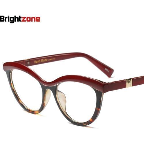 Brightzone EU-USA Best Sellers Style Three-dimensional Amber Spelling Color Glasses frame Men Women eyeglasses oculos de grau