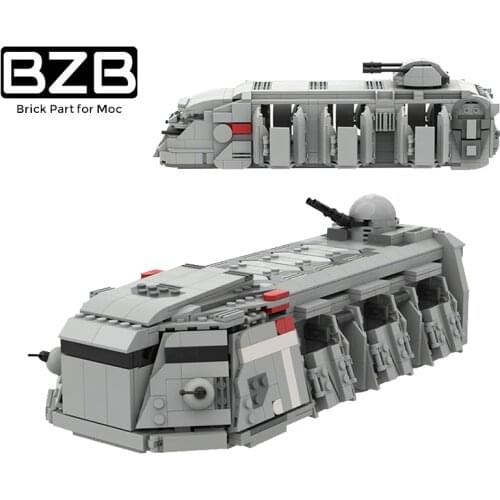 BZB MOC War Military Empire Forces Transport Truck Airship Building Block Model Home Decoration Kid Brain Game DIY Toy Best Gift
