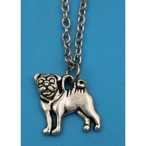 45cm Chain Summer style Fashion Jewelry Vintage "Cute greyhound Gog"Charms Pendant Statement Necklace Gift z26