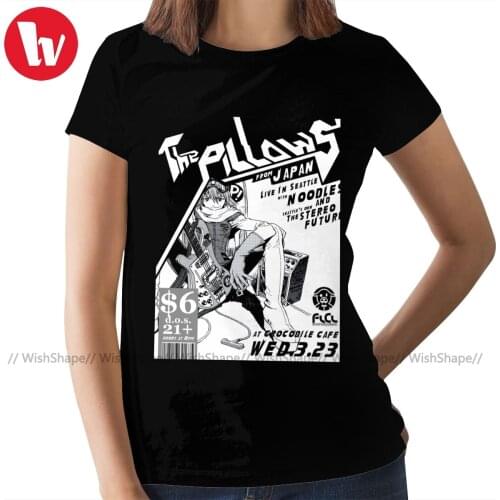 Visual Kei T-Shirt Flcl The Pillows Live T Shirt O Neck Simple Women tshirt Oversize Summer Ladies Tee Shirt
