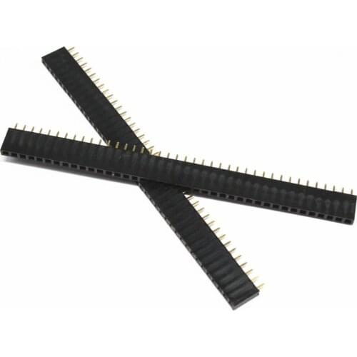 10pcs 2.54 1X40 pin breakaway Straight female header 40 pins Single Row 2.54 mm Pitch Straight Needle Female Pin Header