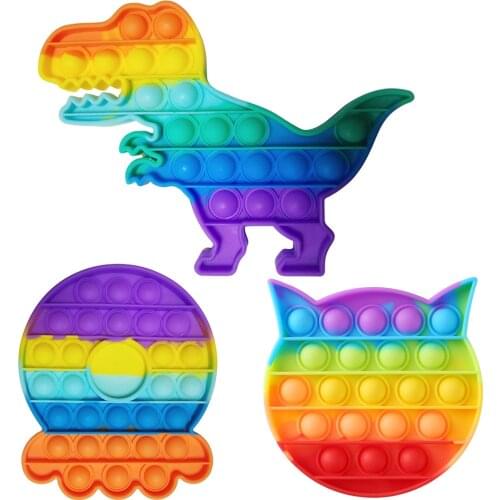 Pop It Fidget Toys Autism Push Bubble Fidget Sensory Toy Soft Desktop Puzzle Anti-Stress Toy Childrens Educational Toys