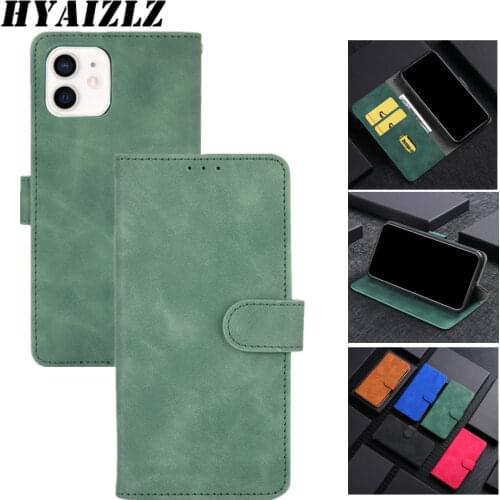 Skin Feel PU Leather Wallet Case for iPhone 13 12 Mini 11 Pro Max SE 2020 XS XR 7 8 Plus Flip Cover with Cards Slot Phone Fundas