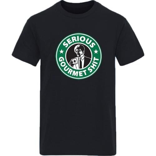 Pulp Fiction Printing Oversize Round Neck Mens T shirt High Quality Streetwear Casual Hip Hop Black Plus Size Homme Camisetas