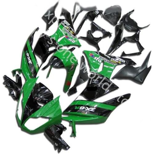 Hot sales ABS Injection mold motorcycle fairings ZX-6R 09-12 for zx6r 2009 2012 ZX6R 636 09 12 black green color fairing