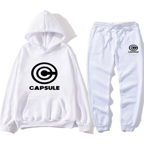 Fashion Brand Mens And Womens Sportswear Autumn Casual Mens Hoodie + Sports Pants Two-piece Hooded Sports Suit Ladies Suit