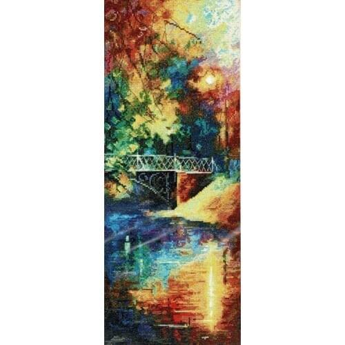 Manufacturer Embroidery Autumn Blues Cross Stitch Kit Birth Announcement with 100% Cotton Flosses & Free Shipping for Wall Decor