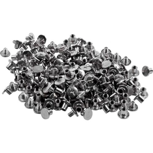 100 set Scrapbook Photo Albums Nickel Plated 5mmx6mm Binding Screw Post