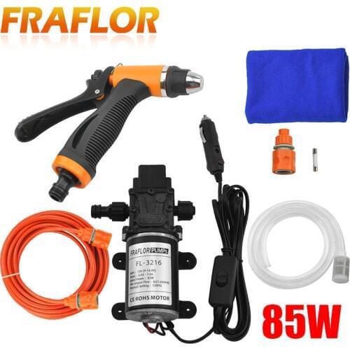 Free Shipping Portable 85W 130PSI High Pressure Car Electric Washer Wash Pump 12V Car Washing Cleaning Machine