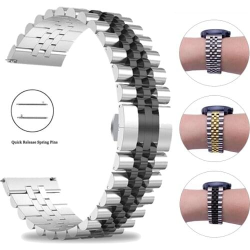 20/22mm Metal Wrist Strap for Huami Amazfit GTS 2 Watch Stainless Steel Bracelet for Amazfit GTR 2 Bip Amazfit Band Accessories