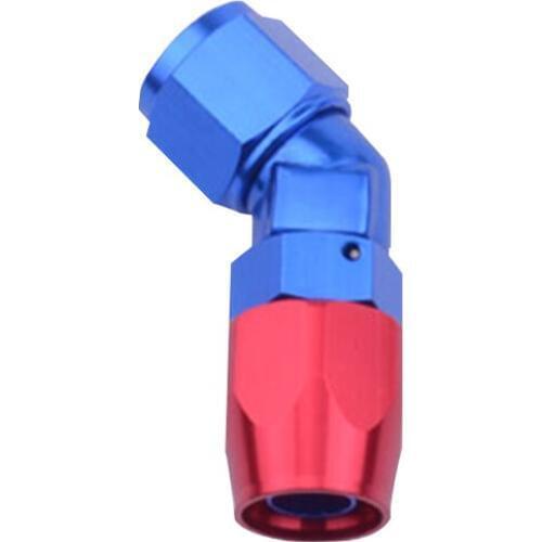 Enforced Hose End Fitting Adapter 12 AN AN-12 45 degree Aluminum Oil Fuel Line Fitting