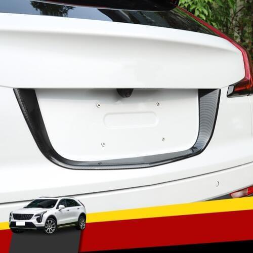 Special rear license plate decorative frame window body trunk U-shaped trim fittings For Cadillac XT4 2018 2019