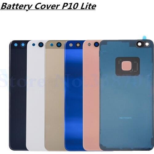 5.2'' Rear Battery Cover Case Original For Huawei P10 Lite Back Door Back Housing Glass Battery Housing With Logo