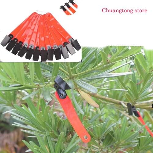 Reflective Trail Markers with Clips for Night-n-Day (Pack of 12), Orange,one Size (473)