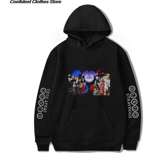 Cartoon Bungo Stray Dogs Hoodies Sweatshirt Casual Pullovers Men/women Streetwear Fashion Hoodies sweatshirts Tops for teen boys