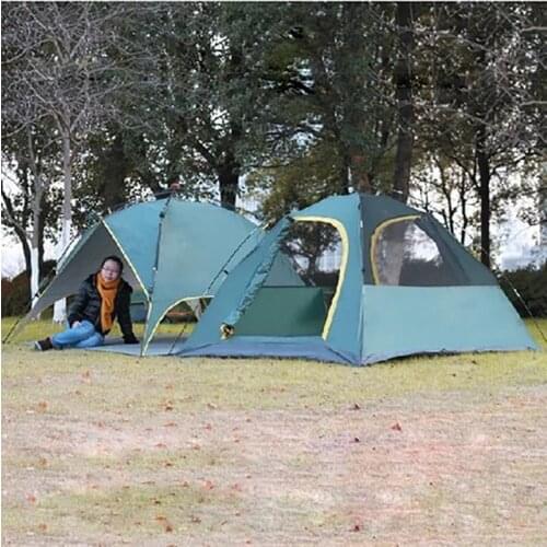 New arrival double layer 3-4 person automatic large space beach tourist camping tent beach sun shelter