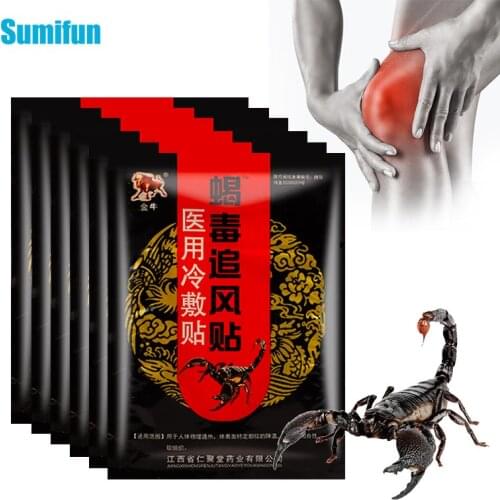 24pcs Chinese Scorpion Venom Pain Relief Patch Muscle Sprain Rheumatoid Arthritis Joint Medical Plaster Health Body Massage