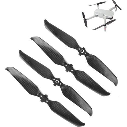 4 PCS 7238F Carbon Fiber Quick Release Foldable Propellers for DJI Mavic Air 2/ 2S Drone Low Noise Propellers Parts Accessories