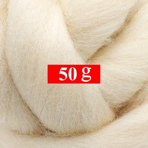 50g Merino Wool Roving for Needle Felting Kit, 100% Pure Felting Wool, Soft, Delicate, Can Touch the Skin (Color 15)