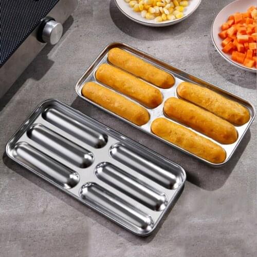 6 Hole Hand Operated Sausage Maker Stainless Steel BBQ Gadget For Kitchen Tools