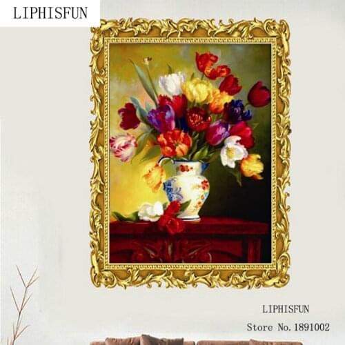 Flower Diamond 5D DIY Diamond Painting Cross Stitch Diamond Embroidery Resin Square Rhinestone Craft Home Decor