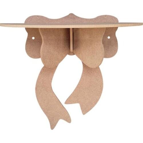 R18 Bow Shelf (Disassemble) Wooden Object paintable decorative objects декоративные предметы под роспись