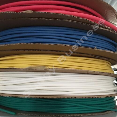 2mm Dia. Black/White/red/gree/blue/yellow/clear Heat Shrinkable Tube Shrink Tubing 200M (656Ft.) Cable Sleeving