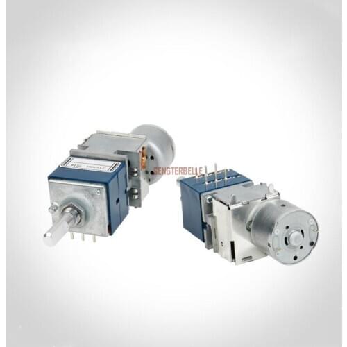 Japan ALPS Remote Volume Fever Sound Blue Shell Motor RK27 Double Potentiometer 100KA Handle Length 25mm