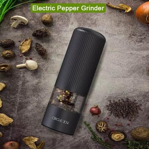 Circlejoy Electric Grinder Salt Sesame Spices Cereals Automatic Freshly Ground Stainless Steel Grinder Home Kitchen Tool