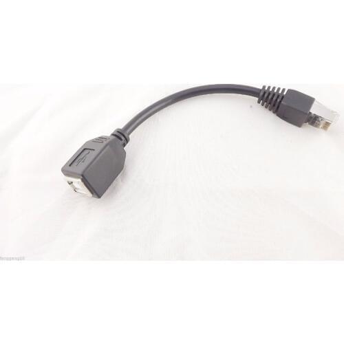 10pcs CAT5 RJ45 Ethernet LAN Network Male To USB 2.0 B Female Printer Adapter Cable 15cm