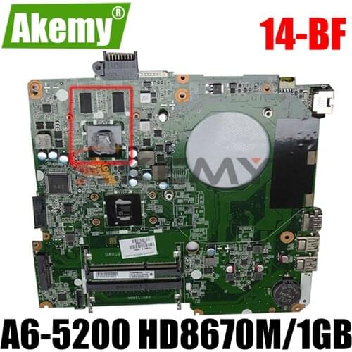 For HP Pavilion 15 15-N 734440-001 734440-501 A6-5200 HD8670M/1GB U93 DA0U93MB6D0 Laptop Motherboard 100% Tested