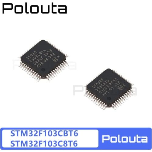 Polouta Microcontroller Unit STM32F103CBT6 LQFP-48 32-bit MCU Computer Components Encoder Electronic Kits Potentiometer