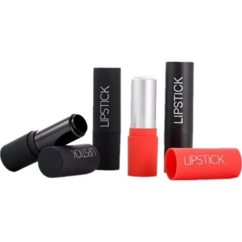 Wholesale 12.1MM Empty Lipstick Bottles Eraser Black Lip Stick Bottle Lipgloss Lipbalm Tubes Lipstick Tubes Lip Bottles
