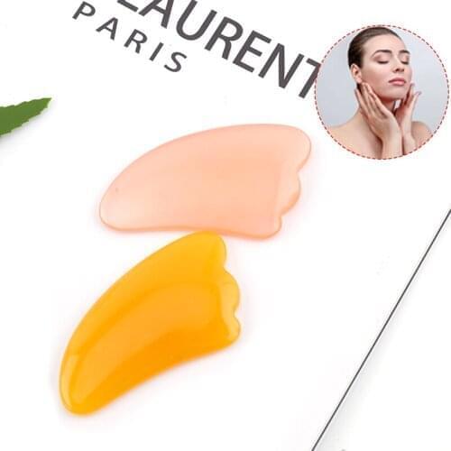 Resin Guasha Massage Scraper Gua Sha Board Acupoint Face Eye Care Massage Tool