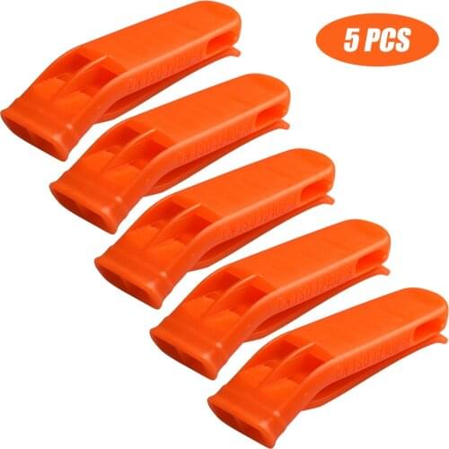 PP Plastic Outdoor Camping Emergency Loud Whistle Sports Match Survival Whistle Outdoor Survival Tools Train Whistle