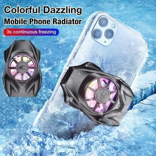 Portable Cooling Fan Game Mobile Phone Radiator Heat Sink Cooler USB Powered Cell Phone Cooling Pad For IPhone Samsung Xiaomi