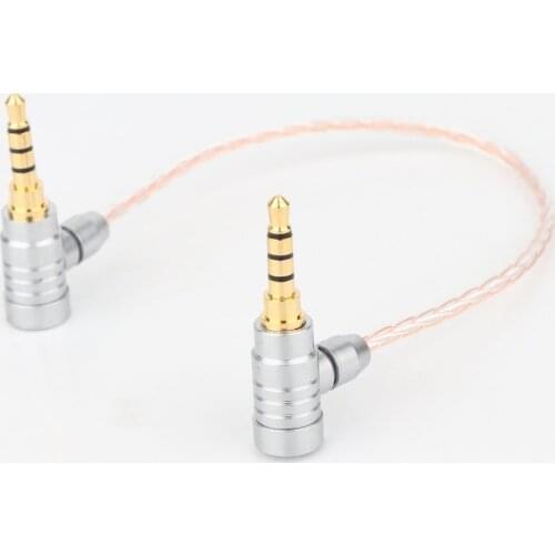Hi-end 3.5mm Male to 3.5mm Male 8cores Silver Plated 3.5 mm Stereo Audio Hifi Audio cable car AUX wire cable