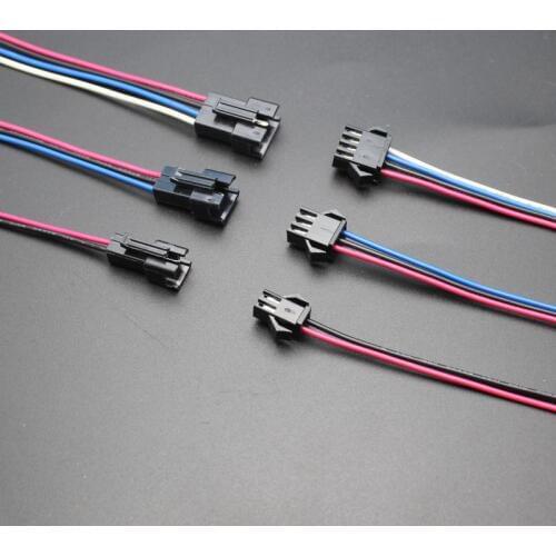 2sets SM2.5 wiring harness connector 2/3/4 p p p/p / 5 6 7 p/p / 8 p / 9 10 p/p / 12 p wire male female end 15 cm