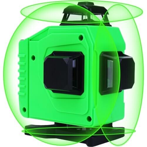 12/16 Lines Laser Level 3D/4D Self-Leveling Horizontal Vertical Laser Level Cross Line 360 Degrees Rotary Adjustment Laser Level