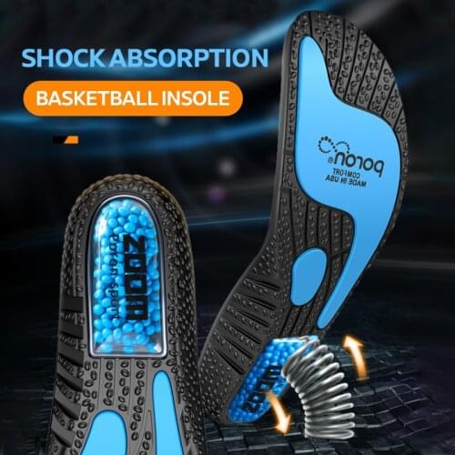 FootMaster PU Insoles Arch Support Shoe Pad Sport Running Gel Insoles Insert Cushion for Men Women Heel Protectors