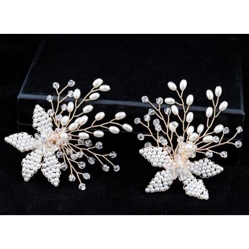 Shoe Clip Handmade Pearl Luxury Wedding Shoes Bride High Heel Decoration Floral Decoration Charms Accessories