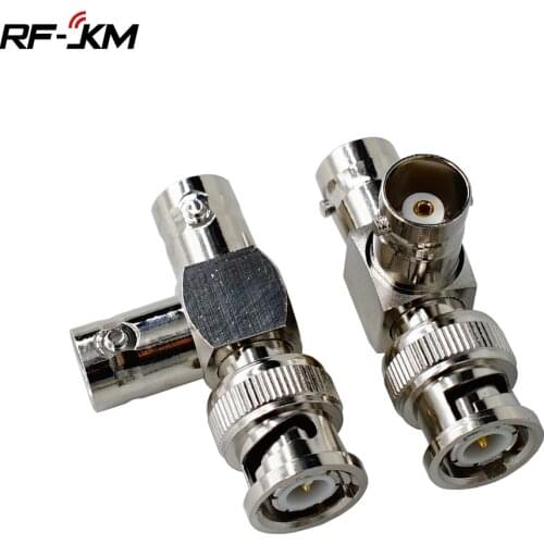 1Pcs BNC Male plug to 2x BNC Female Jack T Splitter RF Adapter Connector Coaxial High Quanlity