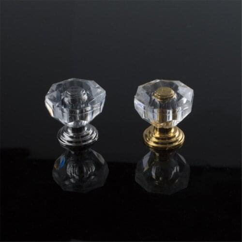 10pcs Diamond Shape Crystal Transparent Handles Design Cabinet Knob Drawer Pull Handle Kitchen Door Wardrobe Handles Hardware