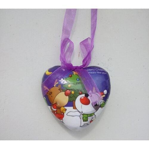 20pc Exclusive agency Christmas Pendant Love ball Scene Christmas ornaments Heart Pendant Global starting +P